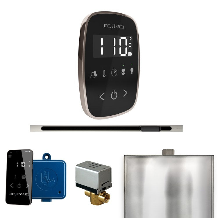 Steam Kit ButlerFlex Linear Black/Polished Nickel Control Package for MS90 to MSSUPER3 - Image 1