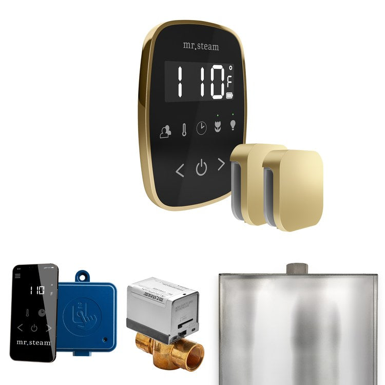 Steam Kit ButlerFlex Max Black/Satin Brass Control Package for MS4/MS5/MX6 - Image 1