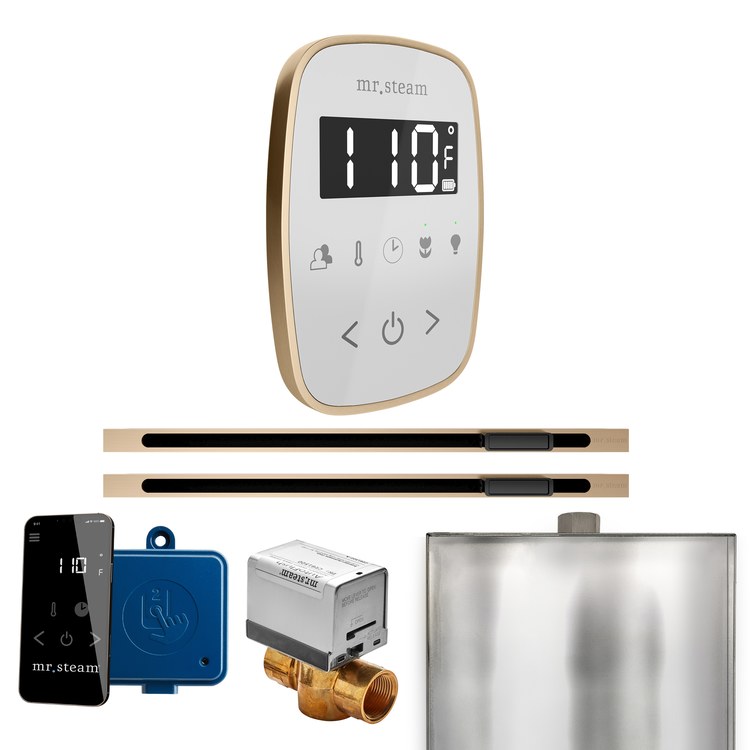 Steam Kit ButlerFlex Max Linear White/Brushed Bronze Control Package for MS4/MS5/MX6 - Image 1