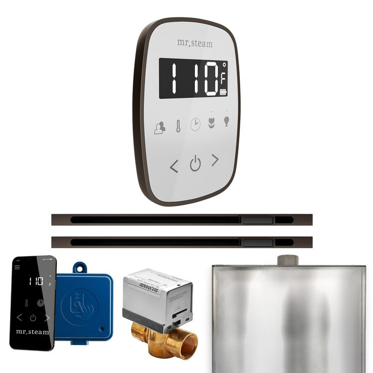 Steam Kit ButlerFlex Max Linear White/Oil Rubbed Bronze Control Package for MS4/MS5/MX6 - Image 1