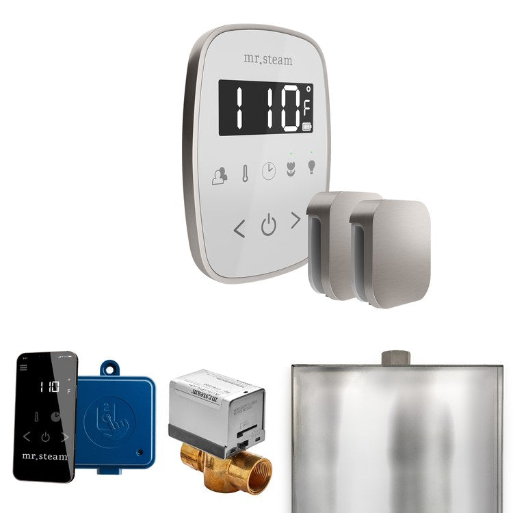 Steam Kit ButlerFlex Max White/Brushed Nickel Control Package for MS4/MS5/MX6 - Image 1