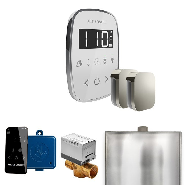 Steam Kit ButlerFlex Max White/Polished Chrome Control Package for MS4/MS5/MX6 - Image 1
