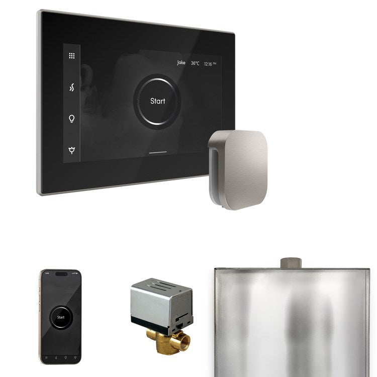 Steam Kit xButler Black/Brushed Nickel Control Package for MS90 to MSSUPER3 - Image 1