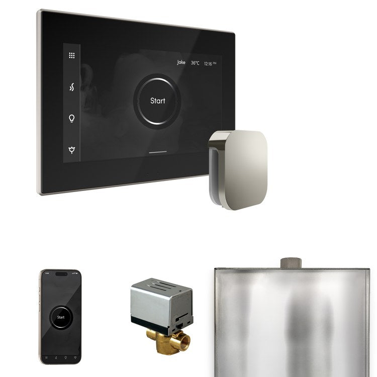 Steam Kit xButler Black/Polished Nickel Control Package for MS90 to MSSUPER3 - Image 1