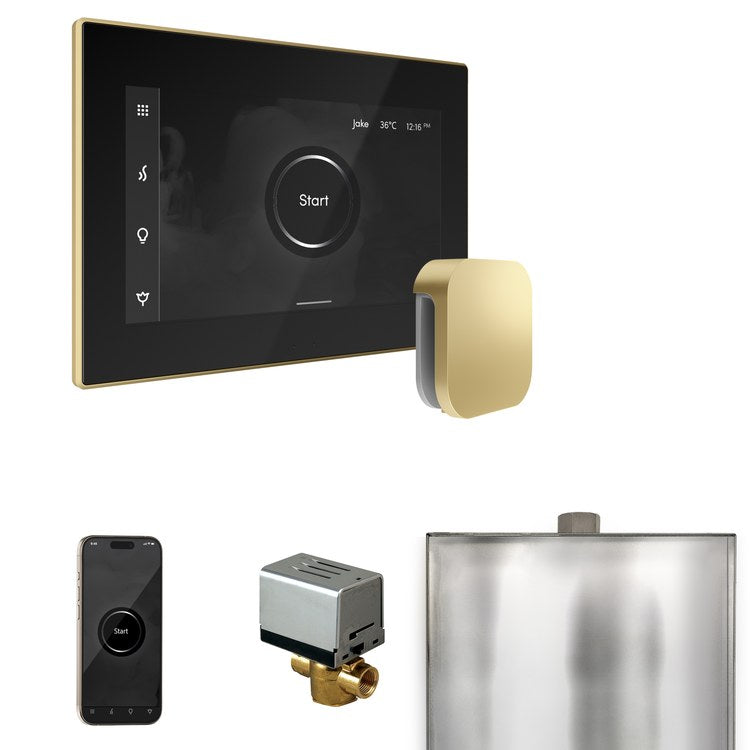 Steam Kit xButler Black/Satin Brass Control Package for MS90 to MSSUPER3 - Image 1