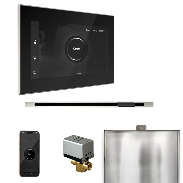 Steam Kit xButler Linear Black/Polished Nickel Control Package for MS90 to MSSUPER3 - Image 1