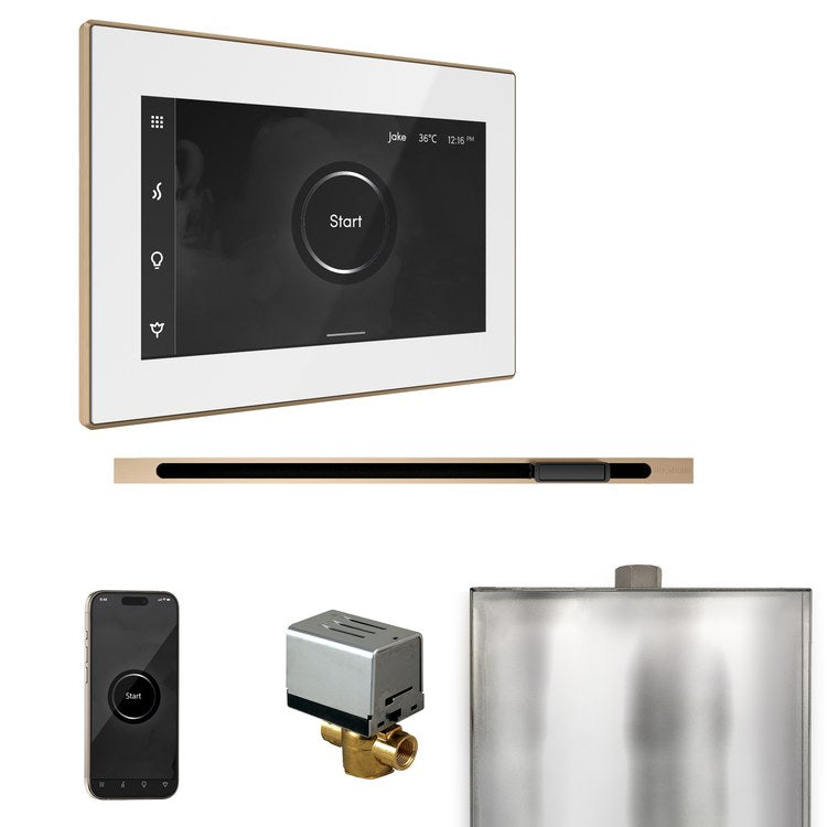 Steam Kit xButler Linear White/Brushed Bronze Control Package for MS90 to MSSUPER3 - Image 1