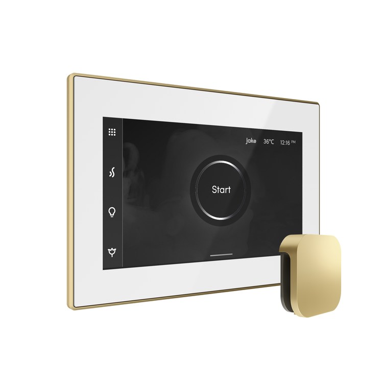 Steam Kit xButler Linear White/Satin Brass Control Package for MS90 to MSSUPER3 - Image 2