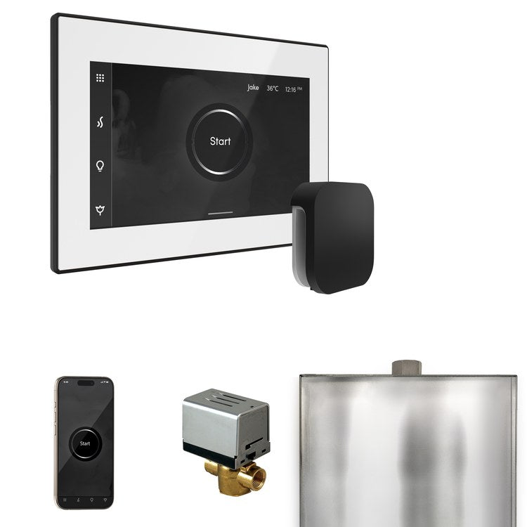 Steam Kit xButler White/Matte Black Control Package for MS90 to MSSUPER3 - Image 1
