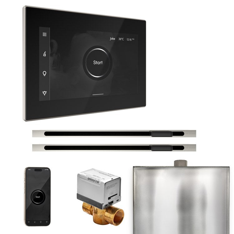 Steam Kit xButler Max Linear Black/Polished Nickel Control Package for MS4/MS5/MX6 - Image 1