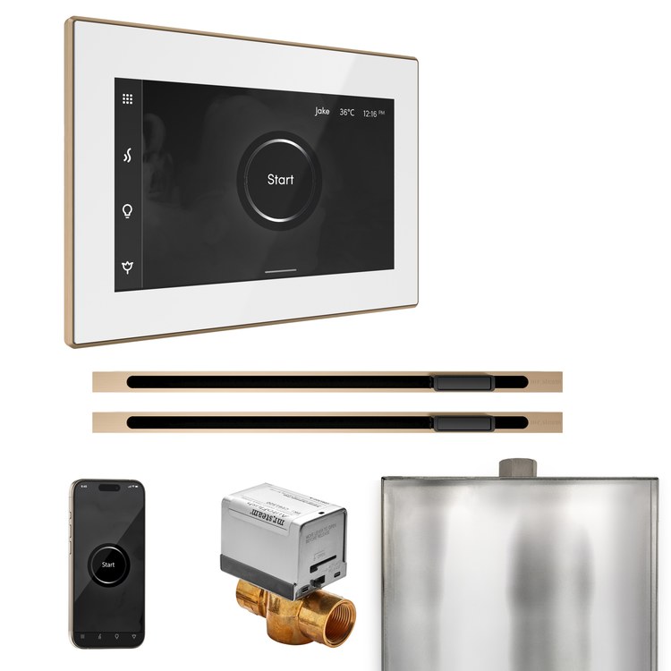 Steam Kit xButler Max Linear White/Brushed Bronze Control Package for MS4/MS5/MX6 - Image 1