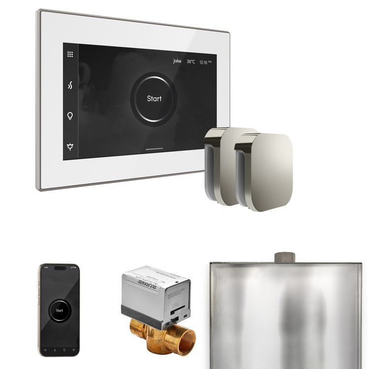 Steam Kit xButler Max White/Polished Chrome Control Package for MS4/MS5/MX6 - Image 1