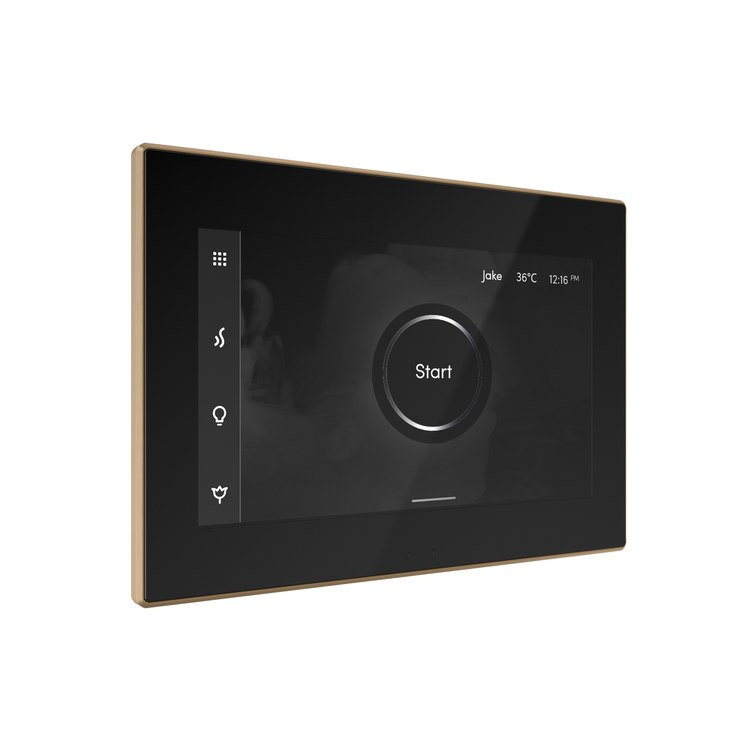 Steam Kit iSteamX Black/Brushed Bronze Shower Control with Steamhead for MS90 to MSSUPER3 - Image 2