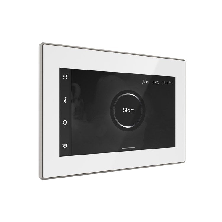Steam Kit iSteamX White/Brushed Nickel Shower Control with Steamhead for MS90 to MSSUPER3 - Image 2