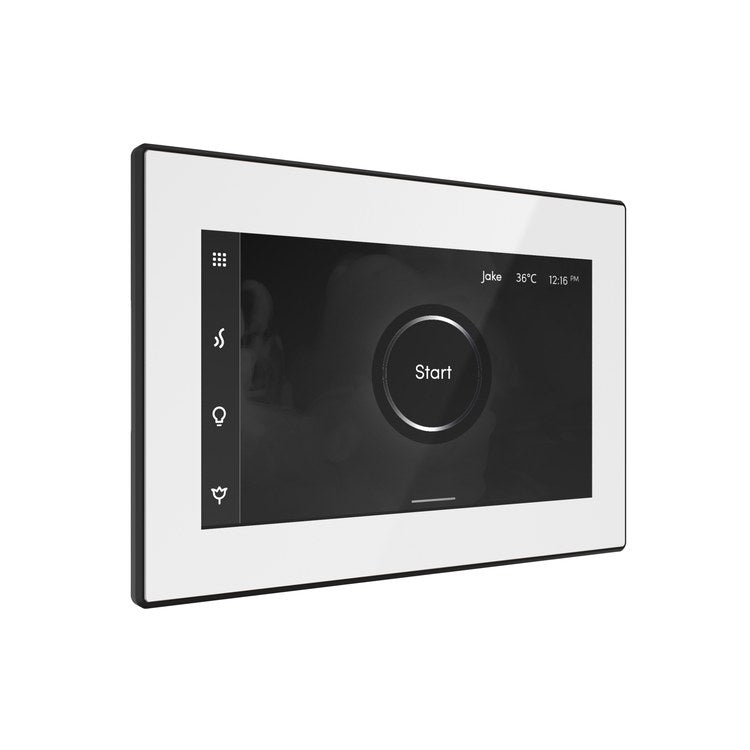 Steam Kit iSteamX White/Matte Black Shower Control with Steamhead for MS90 to MSSUPER3 - Image 2