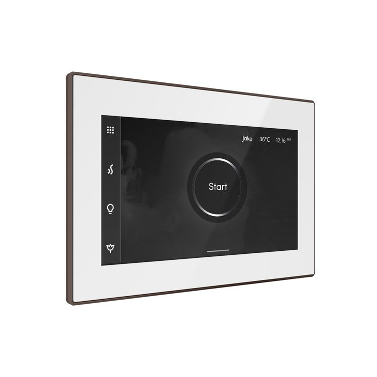 Steam Kit iSteamX White/Rubbed Bronze Shower Control with Steamhead for MS90 to MSSUPER3 - Image 2