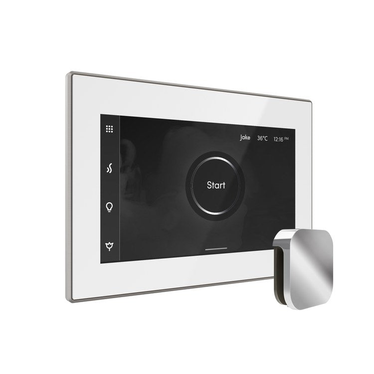 Steam Kit iSteamX White/Polished Chrome Shower Control with Steamhead for MS90 to MSSUPER3 - Image 3