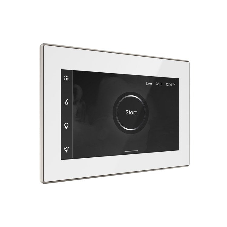 Steam Kit iSteamX White/Polished Nickel Shower Control with Steamhead for MS90 to MSSUPER3 - Image 2