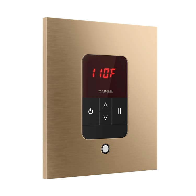 Steam Kit iTempo Brushed Bronze Shower Control with Square Steamhead for MS90 to MSSUPER3 - Image 2