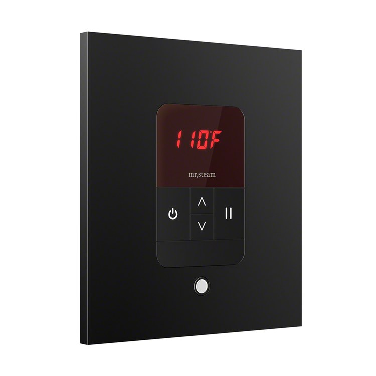 Steam Kit iTempo Matte Black Shower Control with Square Steamhead for MS90 to MSSUPER3 - Image 2
