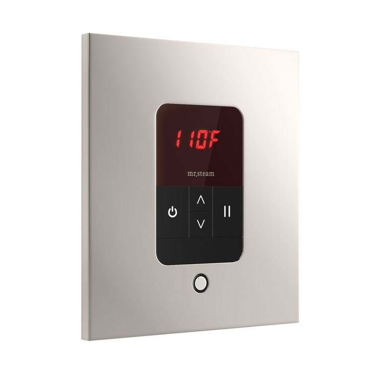 Steam Kit iTempo Polished Nickel Shower Control with Square Steamhead for MS90 to MSSUPER3 - Image 2