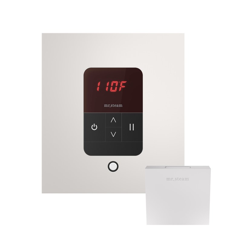 Steam Kit iTempo White Shower Control with Square Steamhead for MS90 to MSSUPER3 - Image 2
