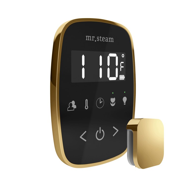 Steam Kit TempoFlex Black/Polished Brass Shower Control with Steamhead for MS90 to MSSUPER3 - Image 3