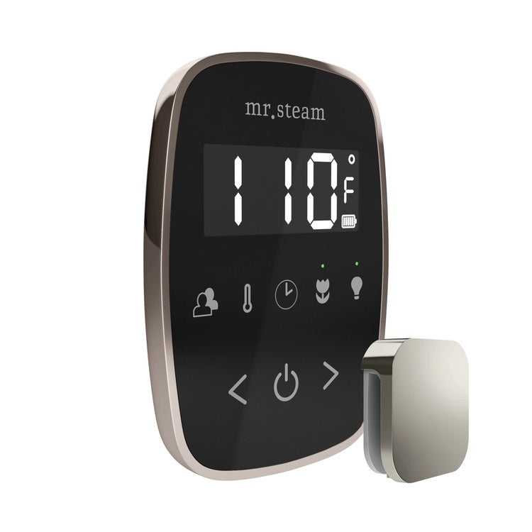 Steam Kit TempoFlex Black/Polished Nickel Shower Control with Steamhead for MS90 to MSSUPER3 - Image 3