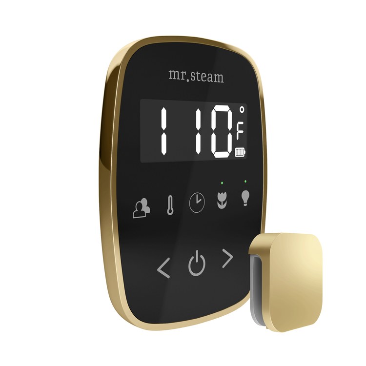 Steam Kit TempoFlex Black/Satin Brass Shower Control with Steamhead for MS90 to MSSUPER3 - Image 3