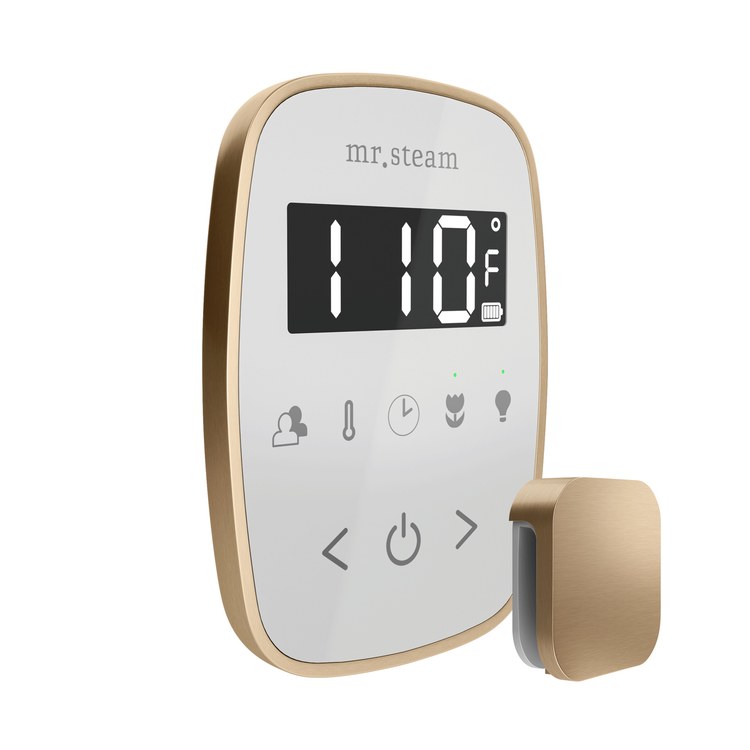 Steam Kit TempoFlex White/Brushed Bronze Shower Control with Steamhead for MS90 to MSSUPER3 - Image 3