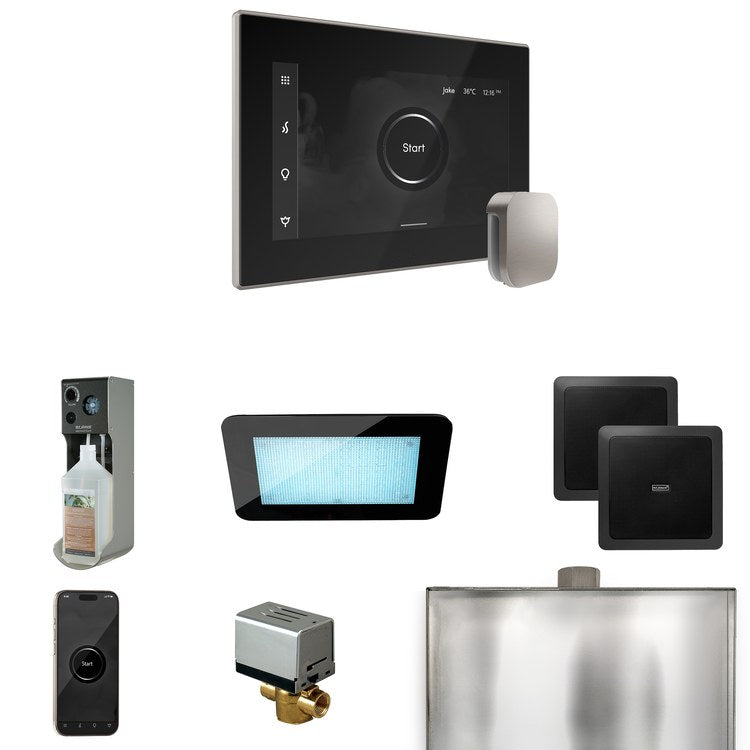 Steam Kit xDream Black/Brushed Nickel Control Package for MS90 to MSSUPER3 - Image 1