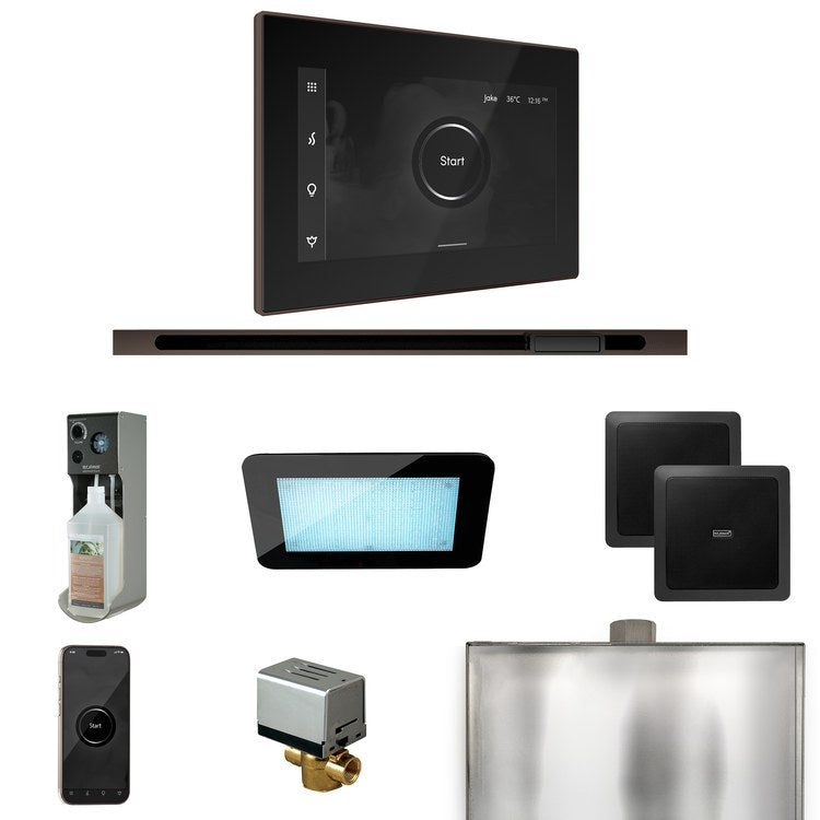 Steam Kit xDream Linear Black/Rubbed Bronze Control Package for MS90 to MSSUPER3 - Image 1