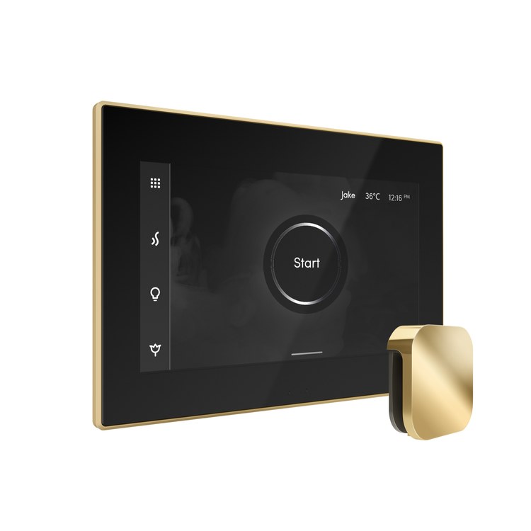Steam Kit xDream Black/Polished Brass Control Package for MS90 to MSSUPER3 - Image 2
