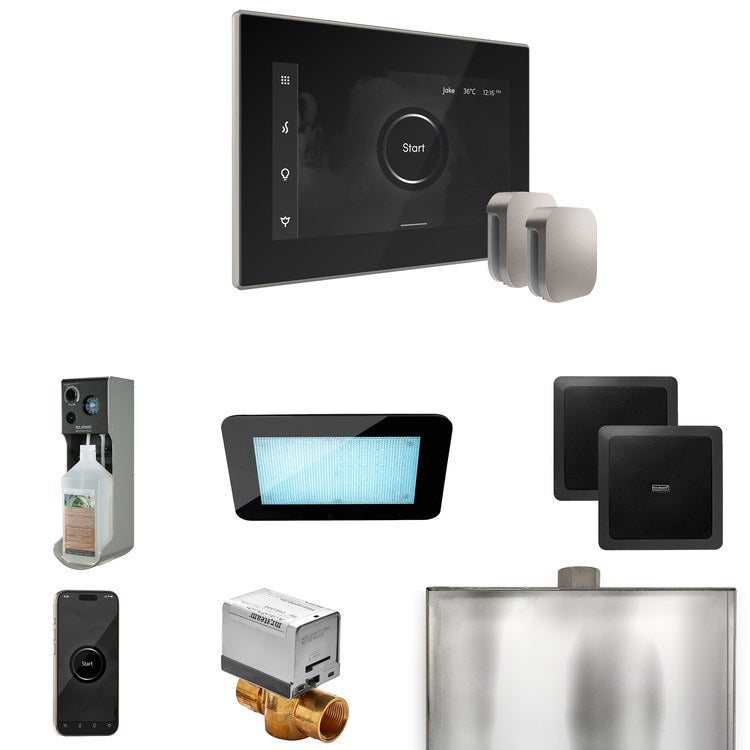 Steam Kit xDream Max Black/Brushed Nickel Control Package for MX4/MX5/MX6 - Image 1