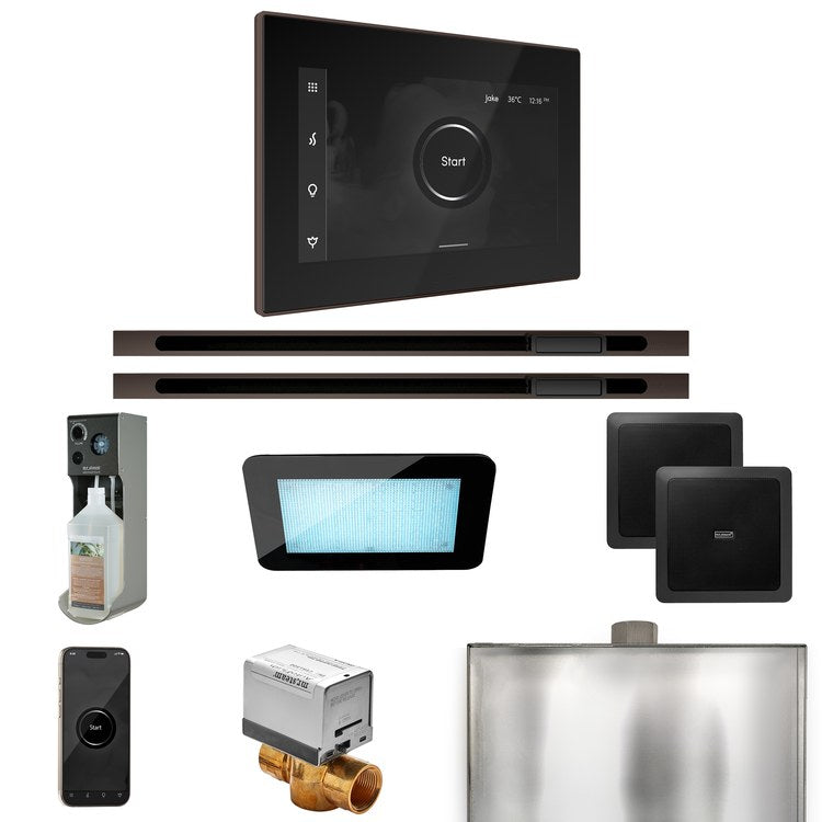 Steam Kit xDream Max Linear Black/Rubbed Bronze Control Package for MX4/MX5/MX6 - Image 1