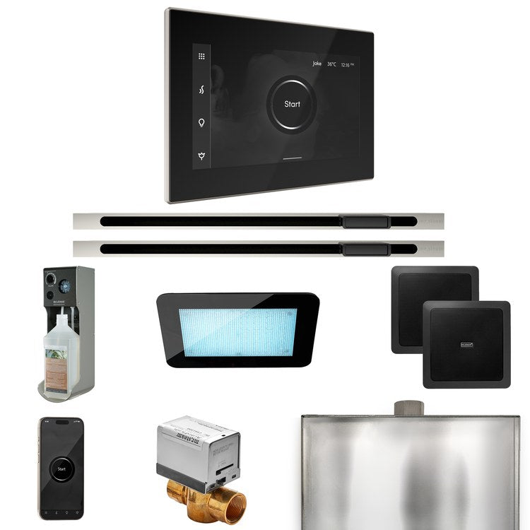 Steam Kit xDream Max Linear Black/Polished Nickel Control Package for MX4/MX5/MX6 - Image 1