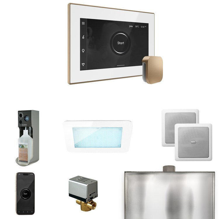 Steam Kit xDream White/Brushed Bronze Control Package for MS90 to MSSUPER3