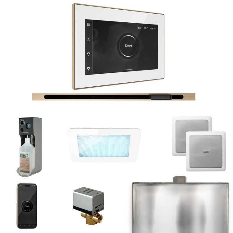 Steam Kit xDream Linear White/Brushed Bronze Control Package for MS90 to MSSUPER3 - Image 1