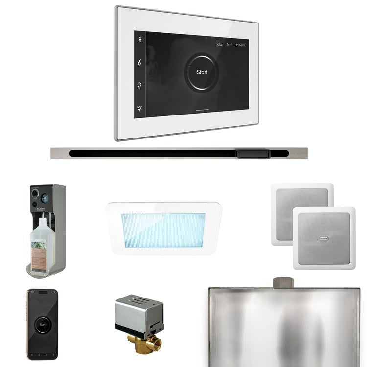 Steam Kit xDream Linear White/Brushed Nickel Control Package for MS90 to MSSUPER3 - Image 1