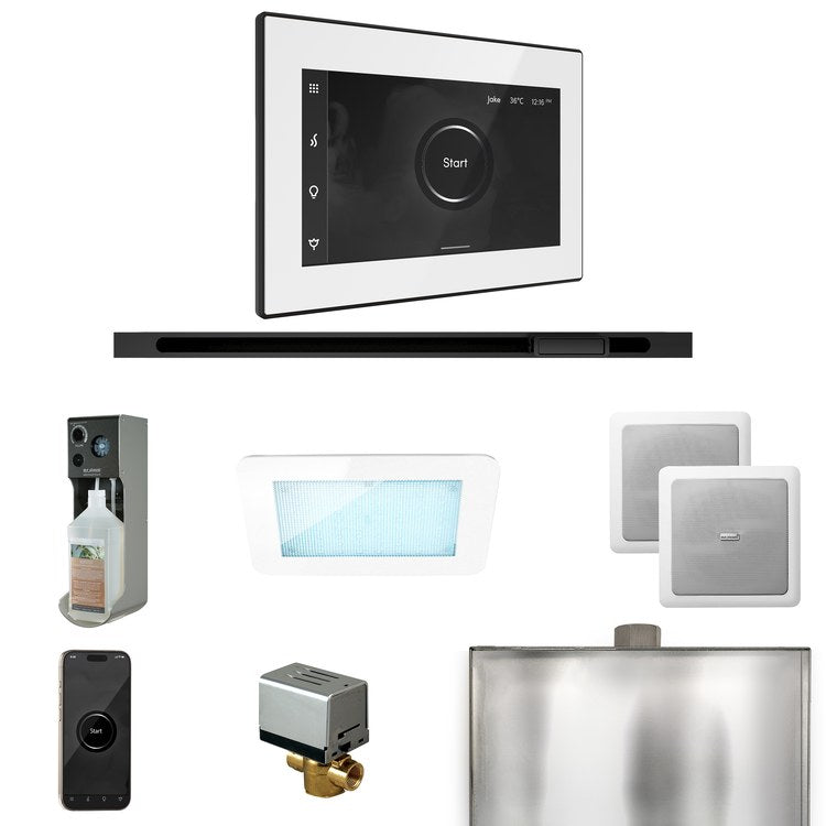 Steam Kit xDream Linear White/Matte Black Control Package for MS90 to MSSUPER3 - Image 1