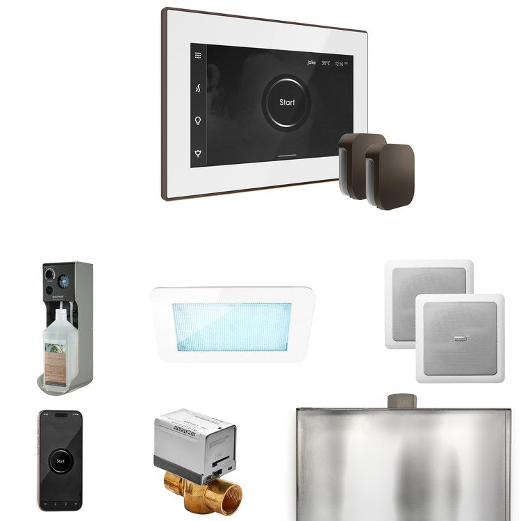 Steam Kit xDream Max White/Rubbed Bronze Control Package for MX4/MX5/MX6 - Image 1