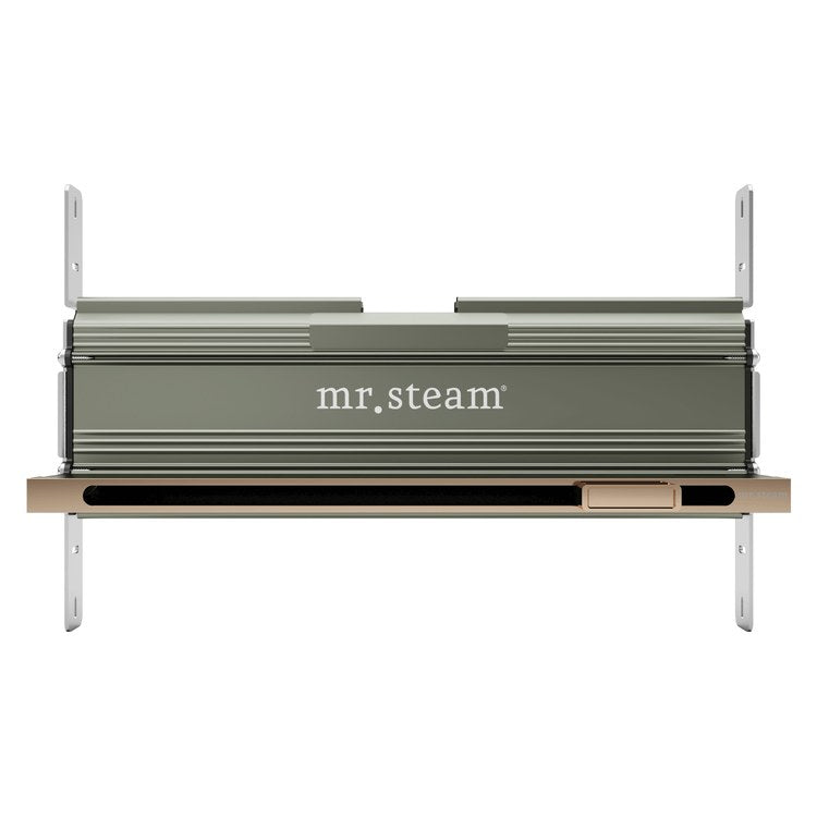 Steamhead Linear with Aromatherapy Reservoir Anodized Aluminum Polished Gold 16 Inch for Generator Models MS90-400 MSSUPER1-3 and MX4-6 - Image 1