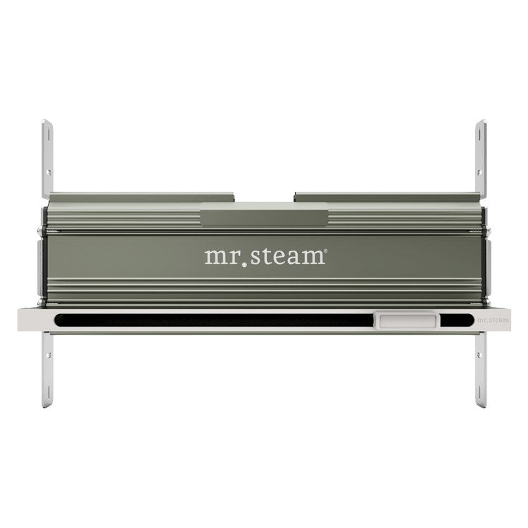 Steamhead Linear with Aromatherapy Reservoir Anodized Aluminum White 16 Inch for Generator Models MS90-400 MSSUPER1-3 and MX4-6
