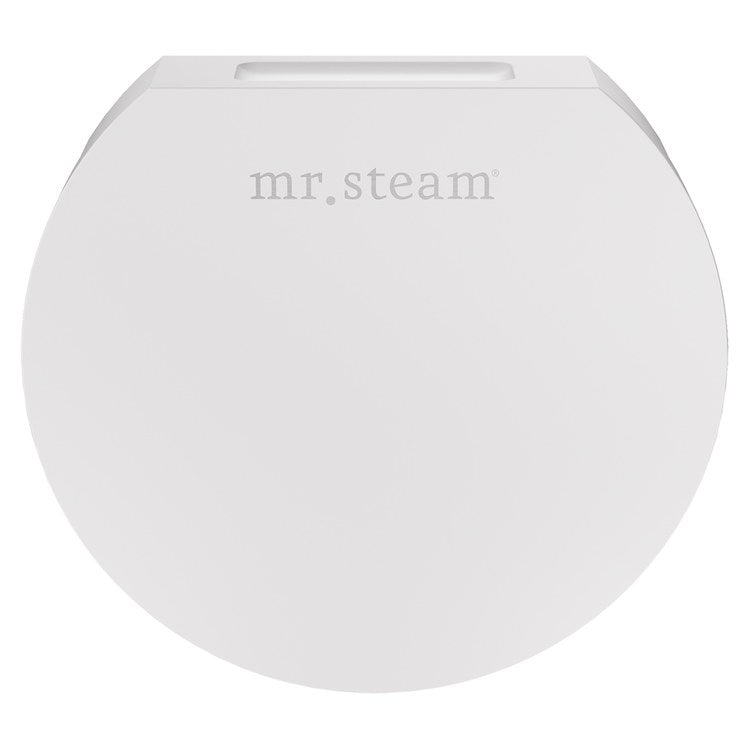 Steamhead Aroma Designer Finish Round with Aromatherapy Reservoir Solid Brass White 3 Inch - Image 1