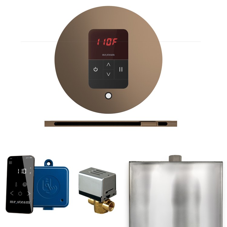 Steam Kit Basic Butler Linear Nouveau Bronze Control Package Linear Round - Image 1