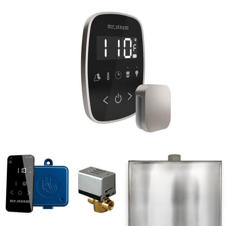 Steam Kit ButlerFlex Black/Brushed Nickel Control Package for MS90 to MSSUPER3 - Image 1