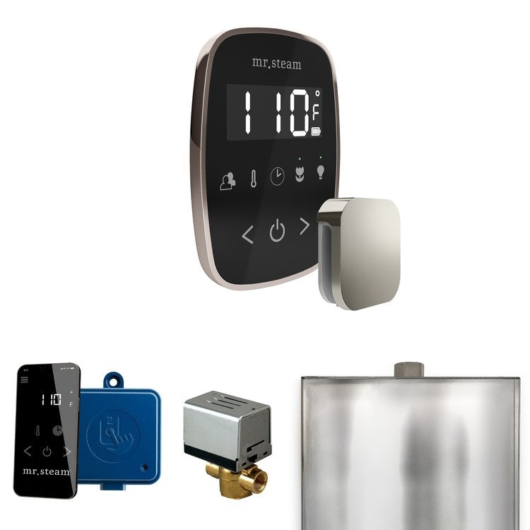 Steam Kit ButlerFlex Black/Polished Nickel Control Package for MS90 to MSSUPER3 - Image 1