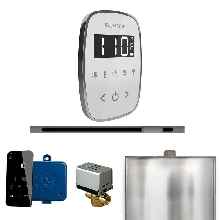 Steam Kit ButlerFlex Linear White/Brilliant Black Control Package for MS90 to MSSUPER3 - Image 1