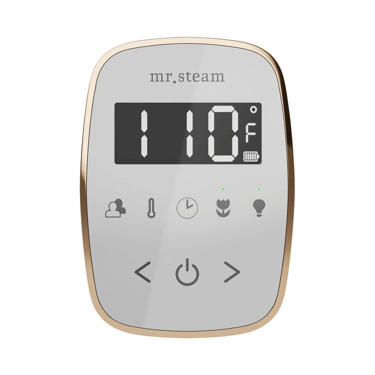 Steam Kit ButlerFlex White/Polished Gold Control Package for MS90 to MSSUPER3 - Image 2