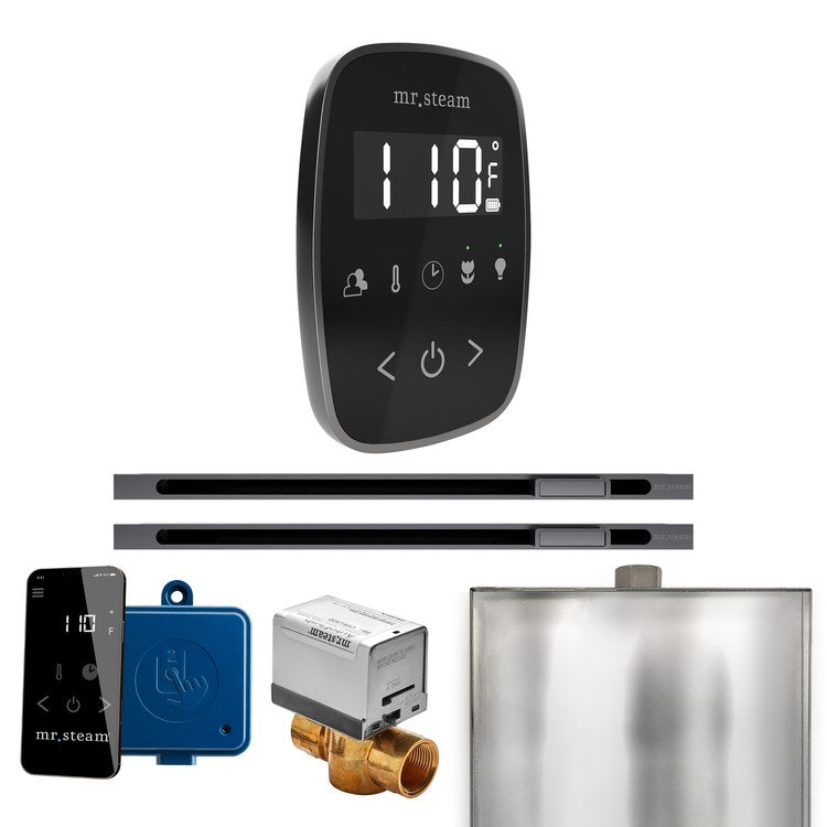 Steam Kit ButlerFlex Max Linear Black/Satin Steel Control Package for MS4/MS5/MX6 - Image 1